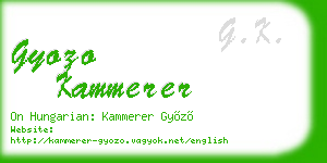 gyozo kammerer business card
